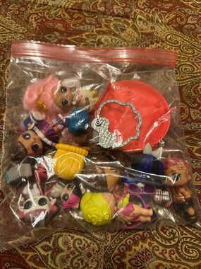 L.O.L. Surprise! Mini Dolls Bundle with Pink, Yellow, Blue & Purple Accents